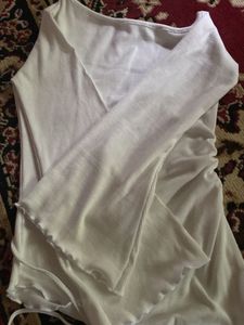 White Cut-Out Top