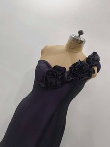 Elegant Purple One-Shoulder Gown