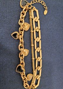 Original Heart Charms Golden Zara Bracelet