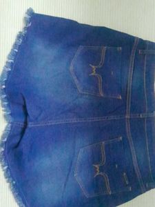 Denim Navy Blue Shorts