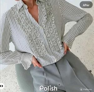 New With Tag Korean Stripped Pinterest Shirt