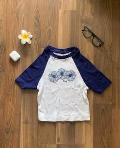 Roxy Daisies Raglan Fitted Crop Top
