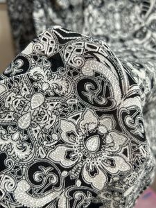Imported Black &amp; White Printed Top