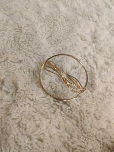 Gold Tone Bangles (Set of 2)