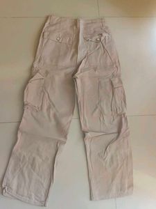 Beige Cargo Pants