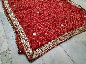 Red Bandhani Saree 🎆🎇🎊