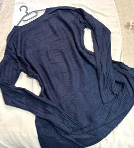 🎁Buy1 Get1 Free Navy Blue Long Sleeve Top E