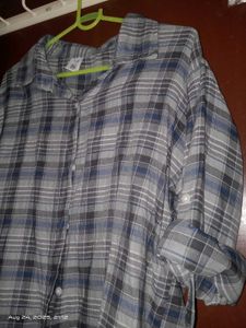 Plaid Button-Up Shirt