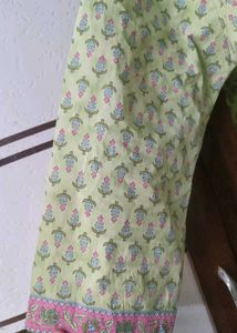 Cotton Printed Kurta Set With Dupatta