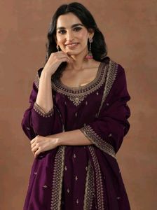 Elegant Purple Kurta Set