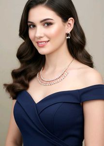 Elegant Necklace AD Diamond Set
