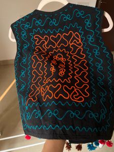 BOHEMIAN ETHNIC MIRROR WORK WAISTCOAT