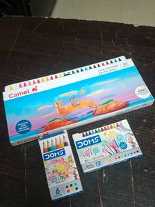 Arts & Crafts Set: Crayons & Colored Pencils