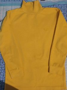 Yellow Turtleneck T-Shirt