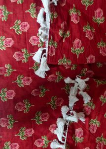 Red Floral Print Outfit