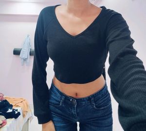 Black Crop Top