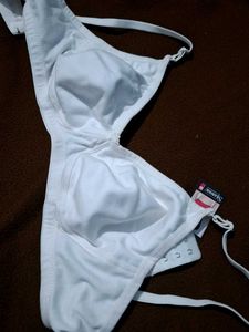 White Cotton Bra without paded