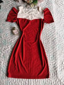 Net Off Shoulder Bodycon Dress