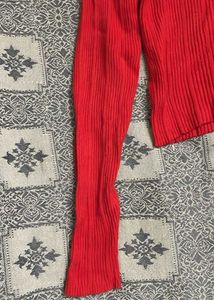 Red Cropped Sweater