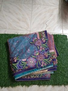 Embroidered Saree