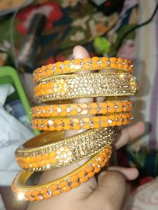 Orange Bangle Set