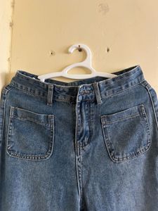 Trendy Blue Denim Jeans