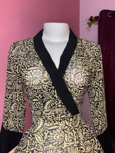 y2k floral semi sheer top