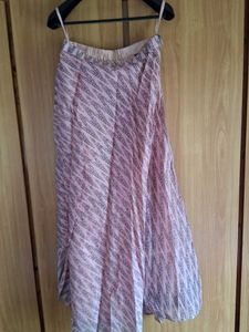 Pink Patterned Skirt
