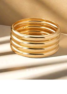 Gold Bangles - Set of 4