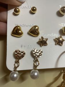Brand New Golden Earrings Set