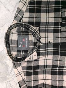 Pepe Jeans Black and White Plaid Shirt