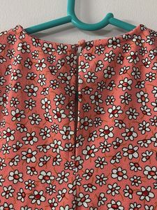 Peach Cute A Line dress