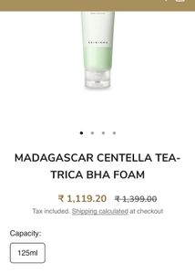SKIN1004 Madagascar Centella Tea‑Trica BHA Foam