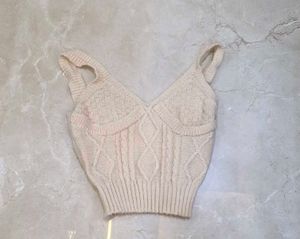 Knitted Crop Tank Top
