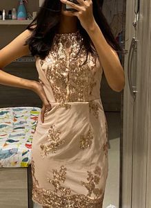Champagne Sequin Dress🍾