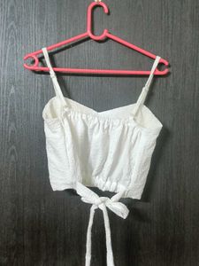 White Crop Top