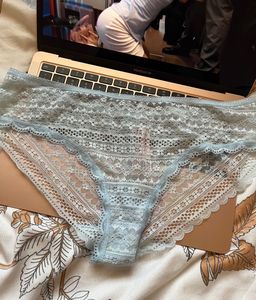 baby blue full lace cheekies ♡
