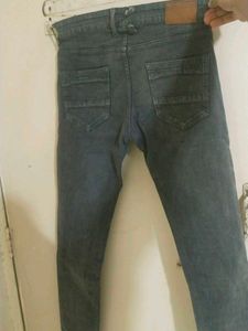 Dark Gray Denim Jeans