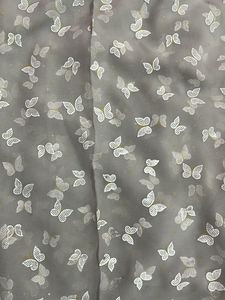 Butterfly Print Chiffon Saree