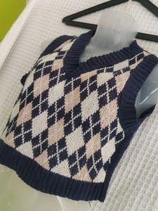 Argyle Knit Sweater Vest