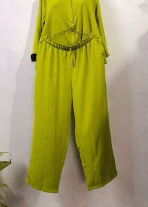Cord Set Lime Green Embellished Beads Stones