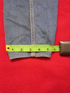 Blue Denim Jeans tailor made bottom narrow,