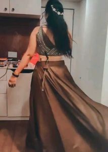 Stunning Bronze Indian Gown