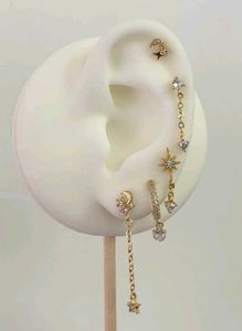 Celestial Charm Multi Piercing Earring Set