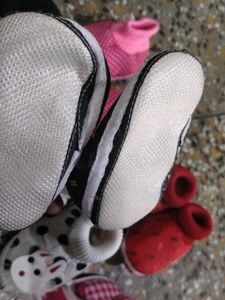 Assorted Baby Booties - Bundle of 6 Pairs