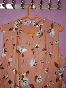 Floral Print Sleeveless Dress