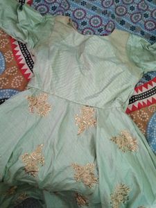 Ethnic Long Gown With Dupatta
