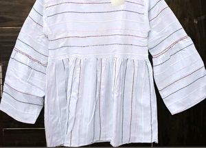Striped Peplum Top