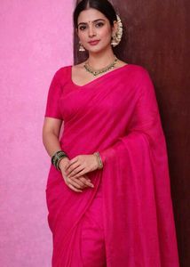 💗Magenta Saree - Elegant Drape