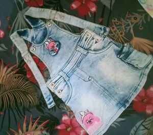 Cute Denim Jumper Dress